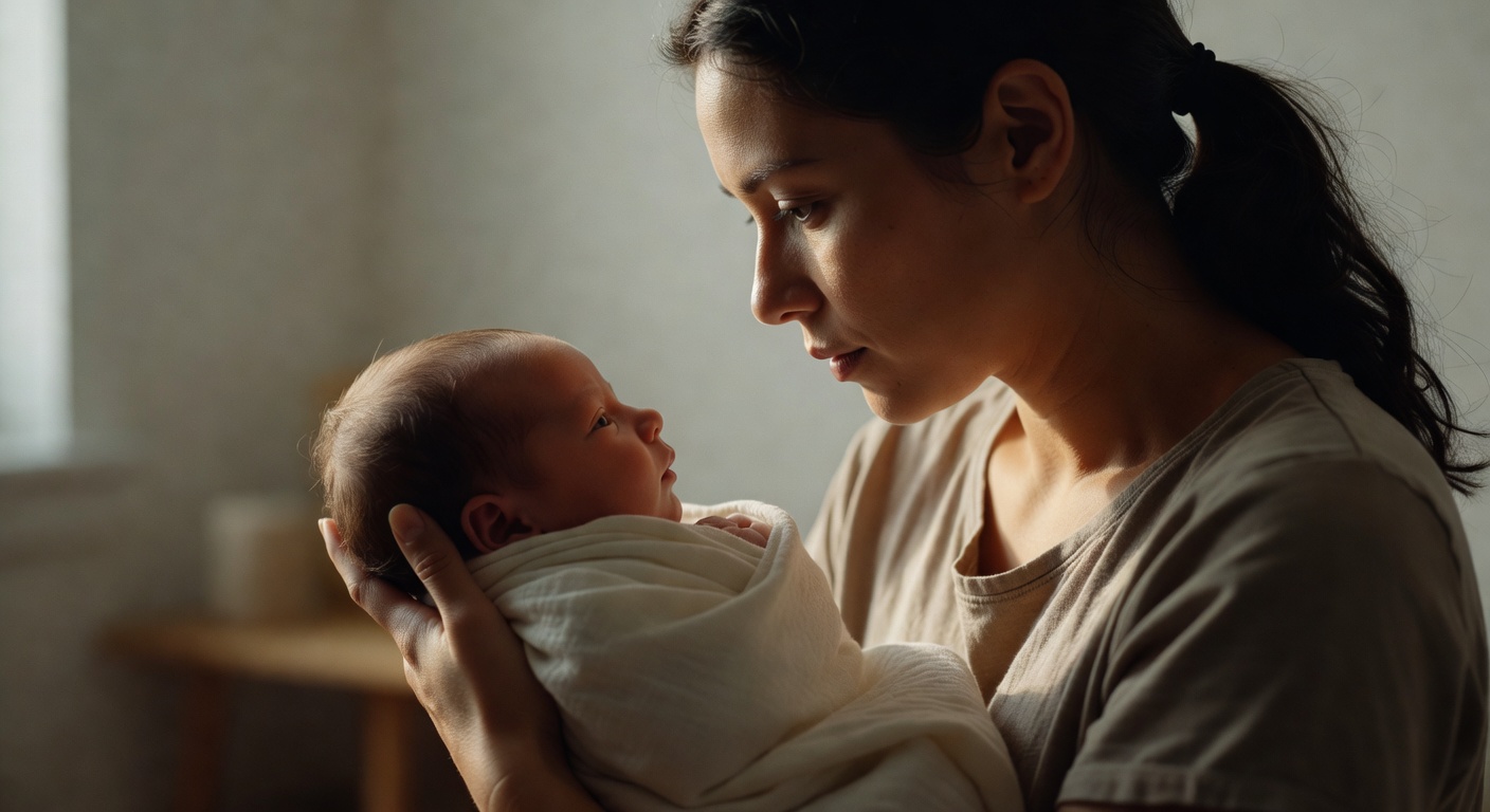 Parent and newborn face-to-face