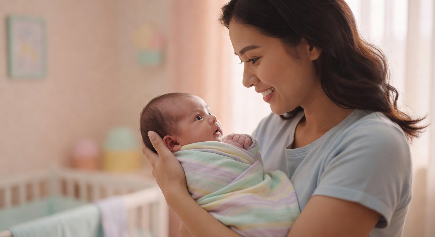 Parent and newborn face-to-face