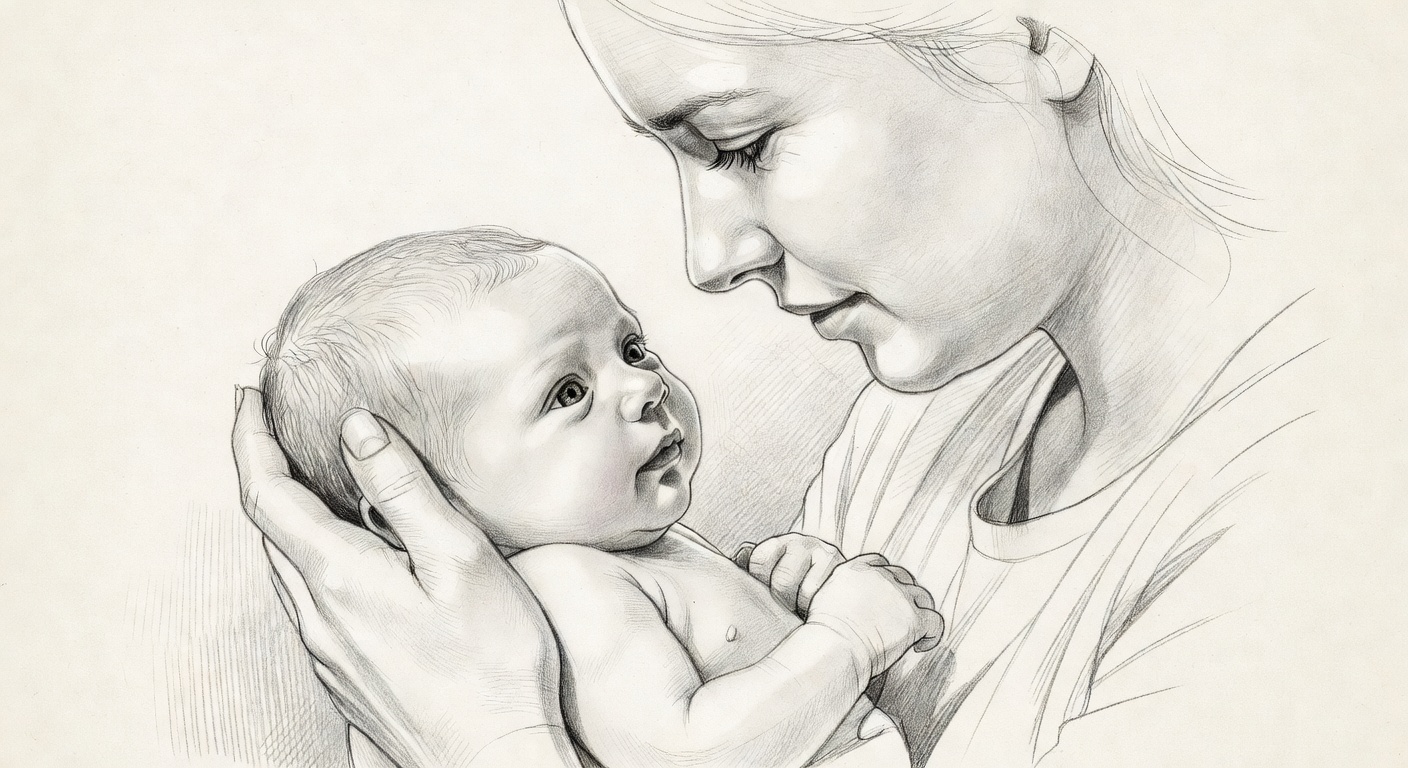 Parent and newborn face-to-face