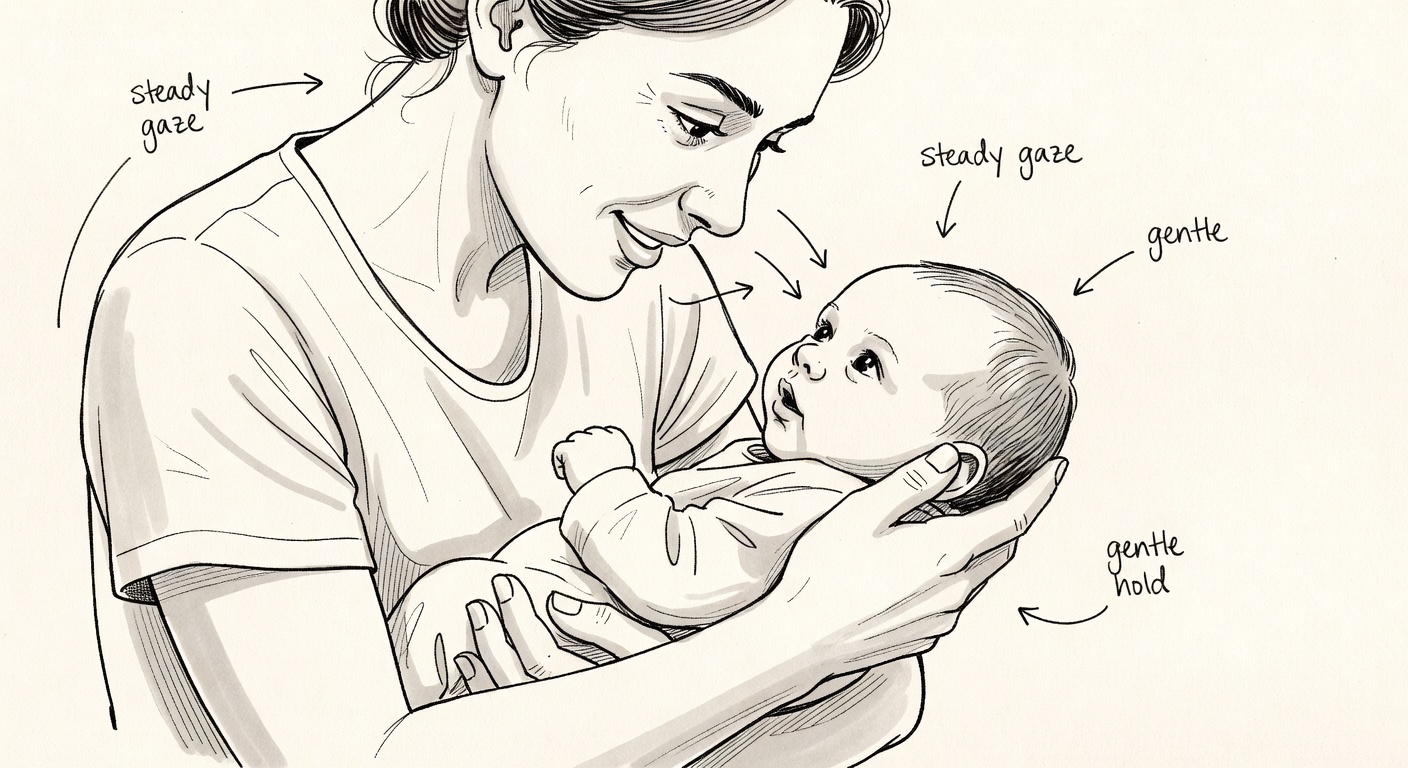 Parent and newborn face-to-face