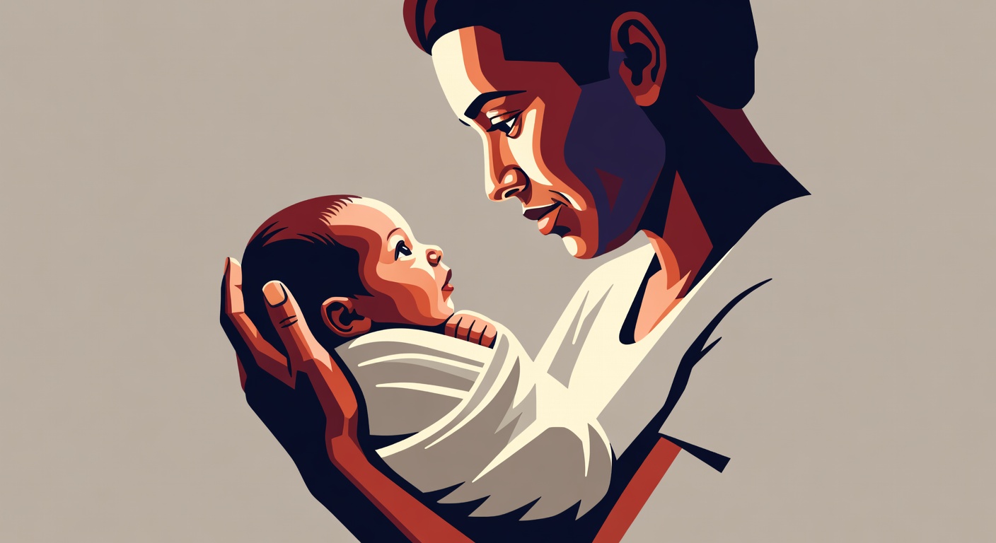 Parent and newborn face-to-face
