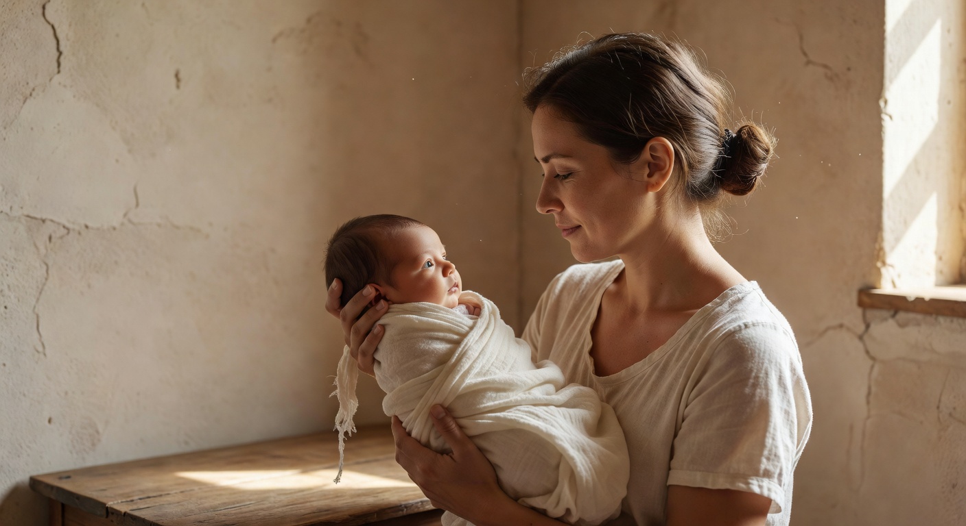Parent and newborn face-to-face