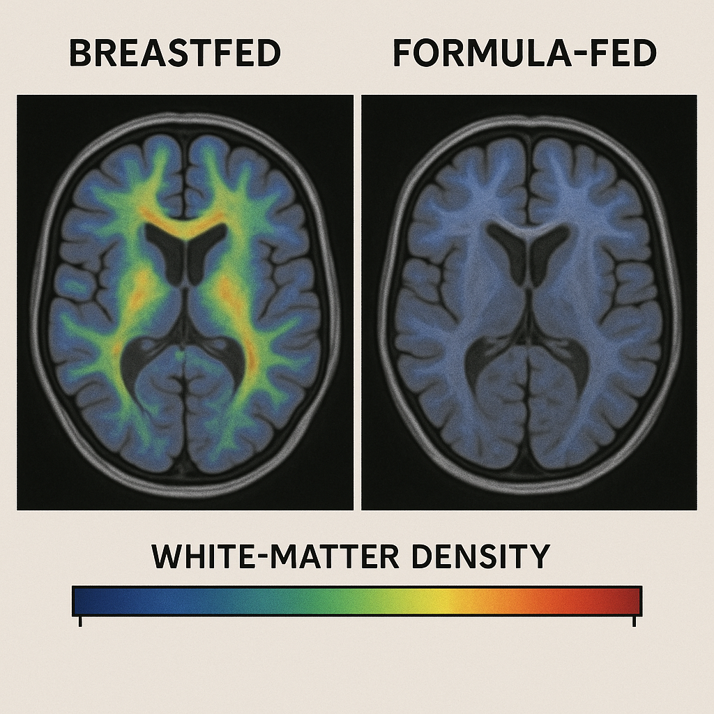 Side-by-side MRI of infant brains