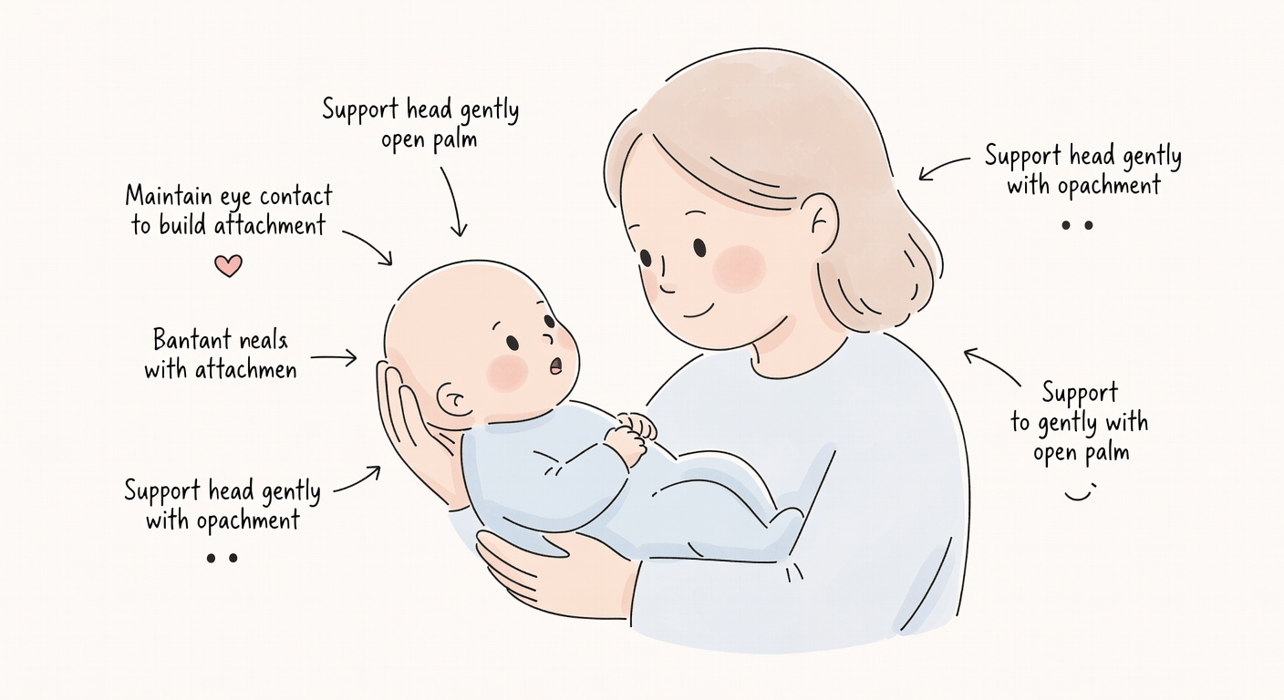 Parent and newborn face-to-face
